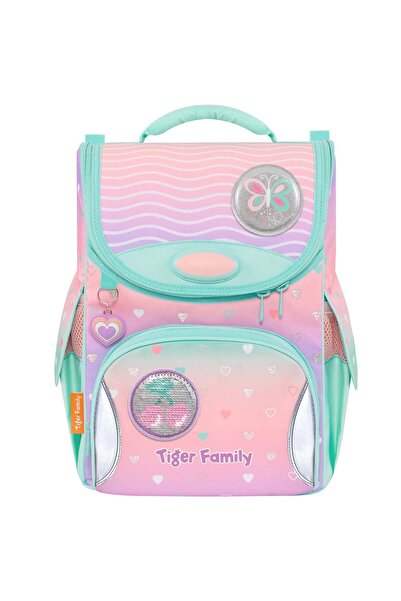 Tiger Family Ghiozdan neechipat, Tiger Family, Nature Quest, Peach Waves, Go ...