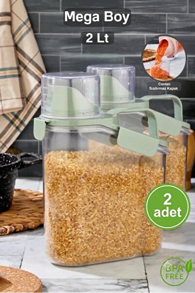 Vivart Pulses and Detergents Storage Container with Sealed Leak-Proof Lid - P...