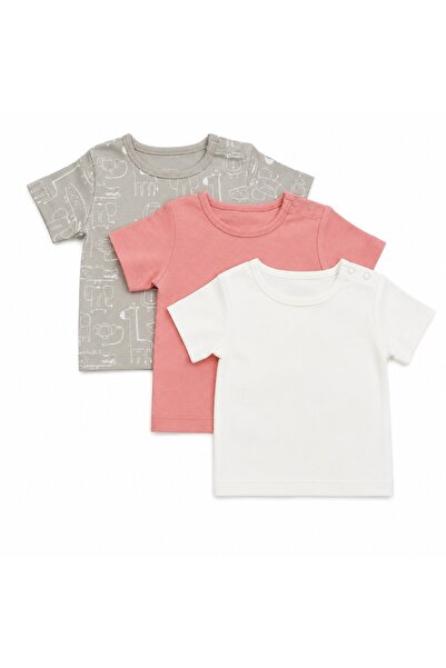 PALM PEANUTS 3-Pack Baby Cotton Half Sleeve T-Shirt Set for Boys & Girls | So...