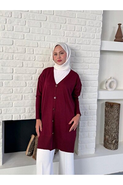 ŞG Şulegiyim Women's Hijab Knitwear Cardigan