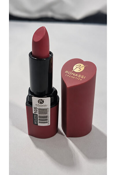 RS Ronassi Cosmetics أحمر شفاه ماتي مكثف اللون بتصميم على شكل قلب من روناسي ك...