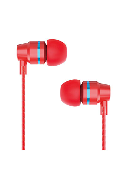 LEEWELLO EJ-101 Ενδοωτικό Handsfree με βύσμα 3.5mm Κόκκινο