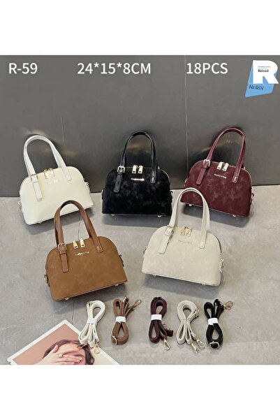 Relax for bags Women's Mini Handbag with Soft Velvet Texture and Double Zippe...