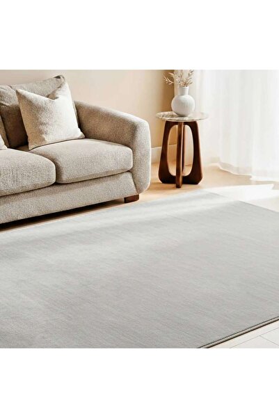 PAN HOME Grandale Handwoven Textured Viscose Rug 300x400cm - Stone Grey