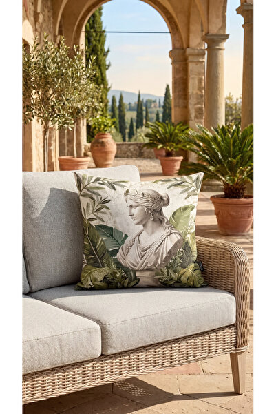 MUN HOME ROME Ancient Khaki Green Sculptură romană modernă mozaic 1 bucată FA...
