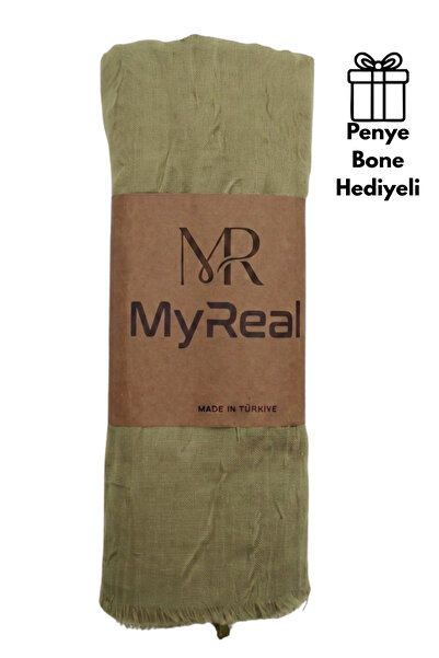 MyReal Bamboo Kraş Shawl - Non-Ironing Natural Texture (90X200 cm)