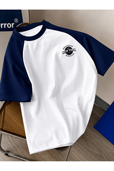 MOONBULL Unisex Baskılı Oversize Reglan Kol T-shirt