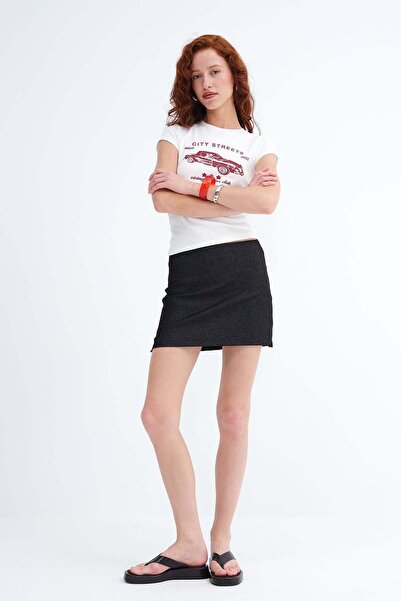 Addax Mini Denim Skirt E18267