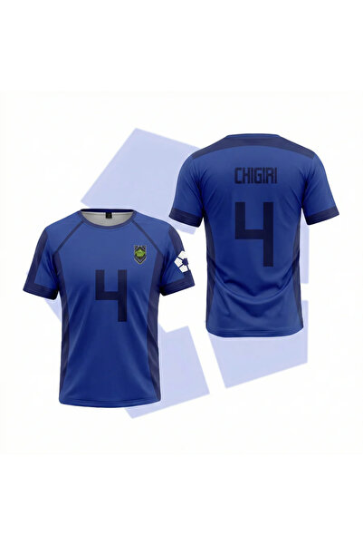 OPPPSSS Anime Blue Lock Mavi CHIGIRI 4 Unisex Forma Unisex T-shirt