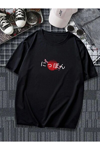 bellanova Unisex πολύχρωμο μπλουζάκι με στάμπα Oversize Streetwear Άνετη εφαρ...