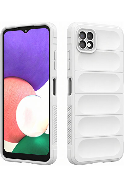 Rivor Samsung Galaxy A22 & M22 & M32 Uyumlu Kılıf Kamera Korumalı Parmak İzi ...