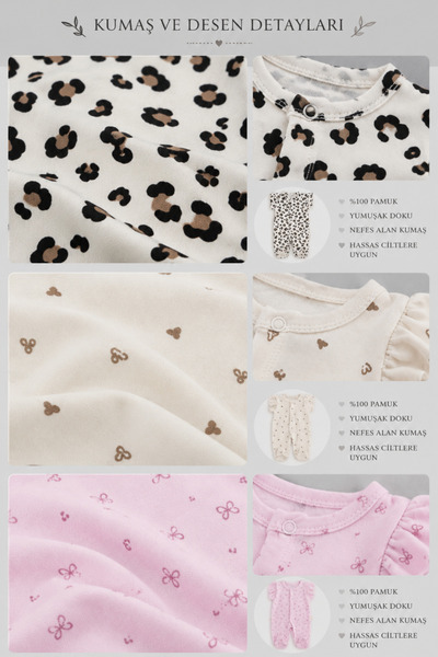 My Babies Label طقم بدلة أطفال بناتي مكون من 6 قطع مصنوعة من القطن بنسبة 100% مع كشكشة على الكتفين وقبعة