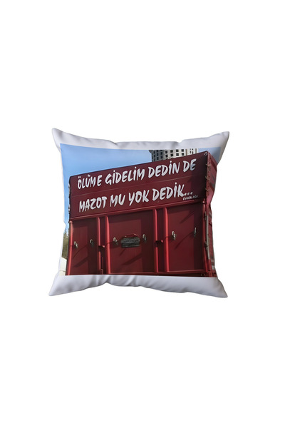 Beramussa Let's Go to Death, Say Mazot or Say None Pillow, Fun and Funny Gift