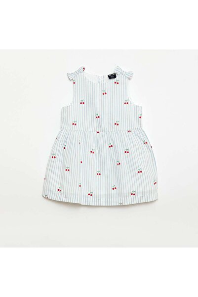 KIABI Sleeveless flared dress WHITE