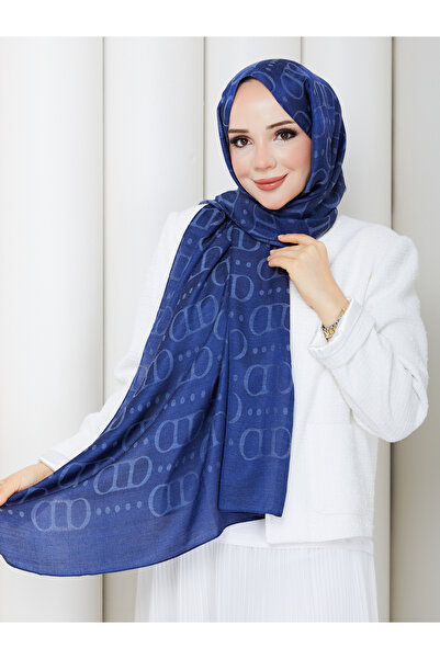 TOBAİ Patterned Cotton Fiber Hijab Daily Soft Special Textured Lightweight Shawl