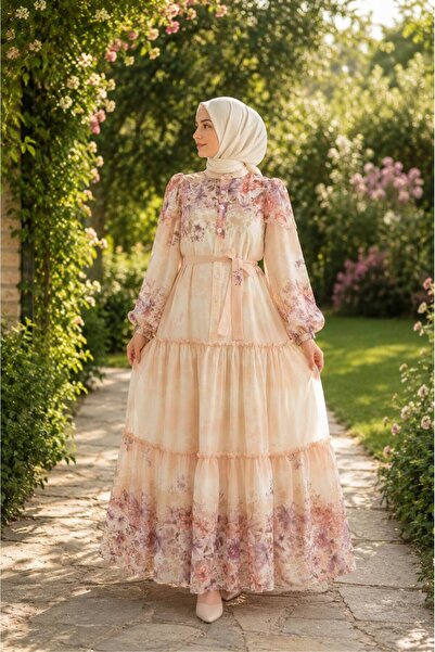 Moda Fatma şifon astarlı elbise