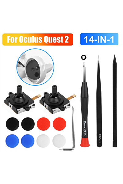 Choice 14 in1 3D Analog Joystick For Oculus Quest 2 Touch Controller Handle 3...