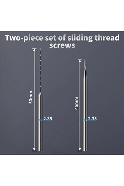Choice 1Stes 2Pcs Alloy Piercing Sliding Drill Bit Professional Screw Extract...