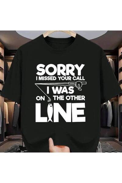 Astogria13 Fishing Enthusiast Crew Neck T-Shirt: Missed the Call I'm on Anoth...