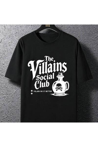 01THEONE Gothic Style Men'S T-Shirt Short Sleeve Crew Neck Casual Top The Vil...