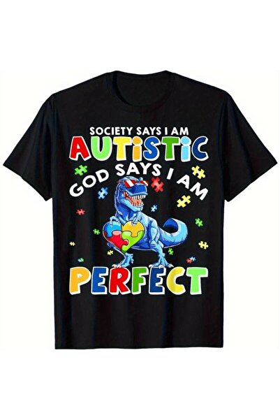 Astogria13 Men'S Awareness T-Shirt Funny "God Says I'm Perfect" Christian Fai...