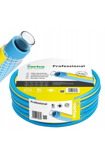 Vartco SET DE 3 ELEMENTE FURTUN DE GRĂDINĂ PROFESIONAL 1/2 " 50M + 2X CONECTO...