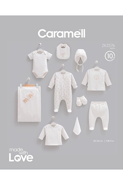 Caramell Mini Style 10 Piece Hospital Discharge Bodysuit Set