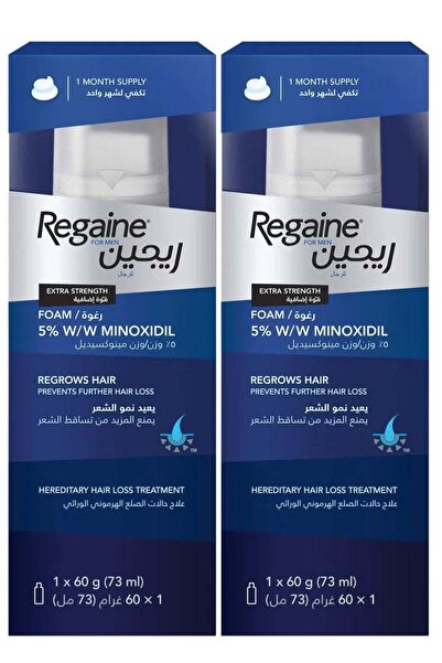 Regaine عبوة رغوية تحتوي على 2 مينوكسيديل 5% لعلاج تساقط الشعر للرجال 73 مل
