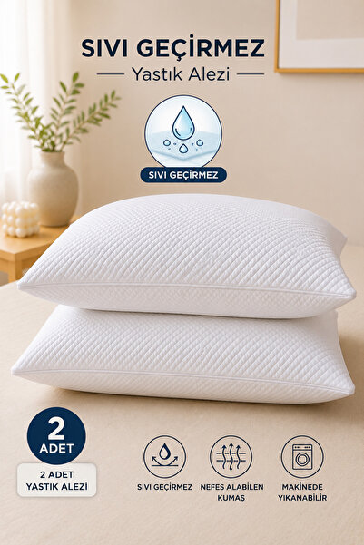 Mercury 2 Adet Sıvı Geçirmez 50x70cm Yastık Alezi