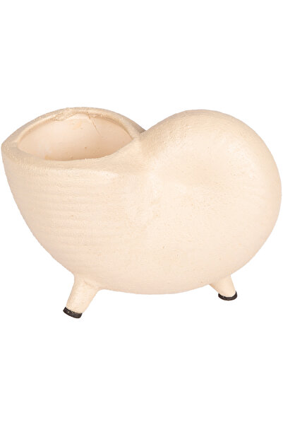Herdekora Decorative Ceramic Vase Troya Cream 15X9 Cm.