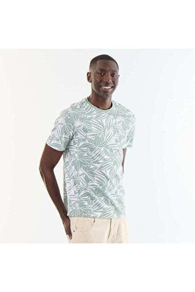 KIABI Short-sleeved graphic print T-shirt GREEN
