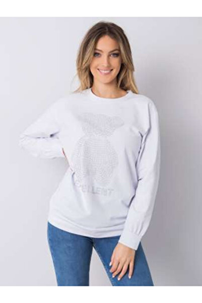 Italy Moda Bluza Dama Maneca lunga, Imprimat, ITALY MODA, Alb Casual