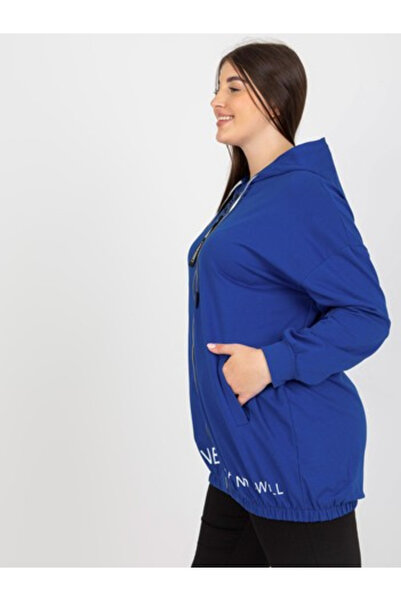 Relevance Women's Sweatshirt, RELEVANCE, Cotton, Long Sleeve, Dark Blue, mode...