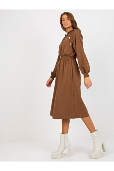 Relevance Rochie Dama, RELEVANCE, Bumbac, Rochie evazata, Maro, model RV-SK-8...