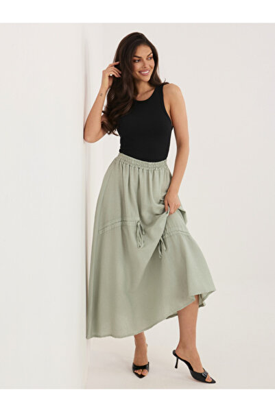 Italy Moda Дамска пола, ИТАЛИЯ МОДА, Лиосел, Каки, модел IT-SD-3061.68