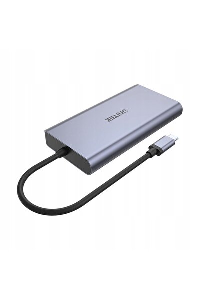 NO BRAND Unitek USB-C - 2x USB 3.1 HDMI DP RJ-45 cititor SD