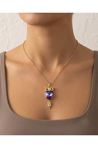 mia donna jewelry Mia Donna Baykuş Çelik Kolye