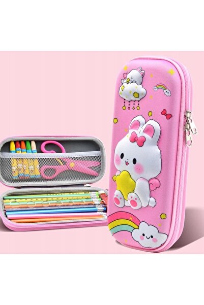 K&M CLOTHES Set ghiozdan școlar + penar + borsetă ȘCOALA breloc (Z001)