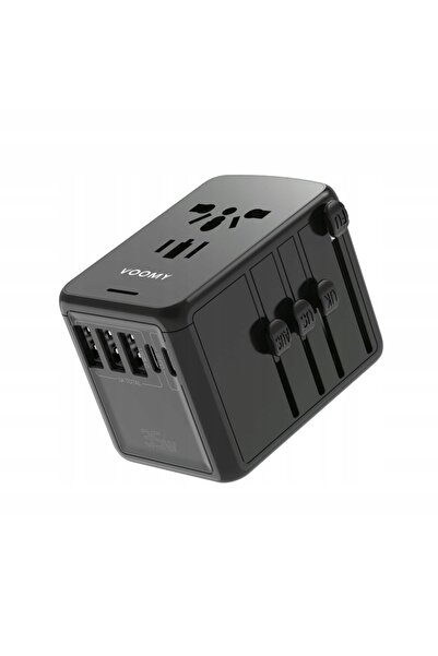 VOOMY Adaptor de călătorie Y30 cu 3x USB-A și 2x USB-C