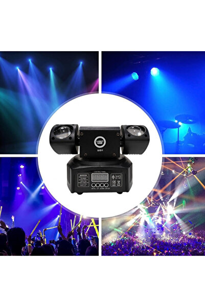 LIGHT4ME Lumină LED cu efecte multiple 4 în 1 RGBWA Laser Stroboscop Iluminat...
