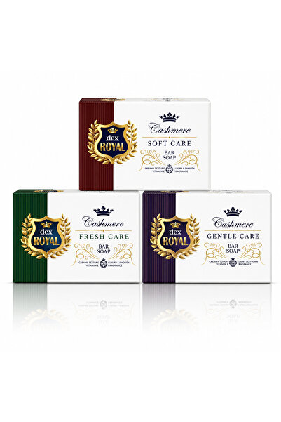 Cashmere Set 3 săpunuri Gentle + Soft + Fresh Care® cu parfum delicat și note...