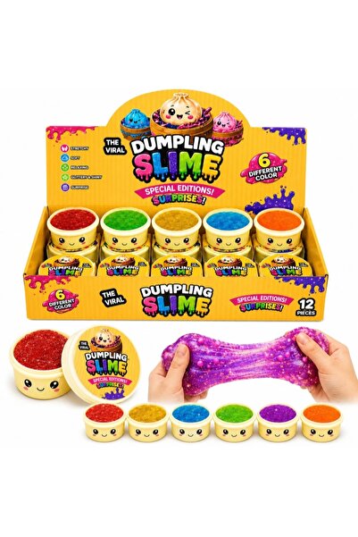 ELSA Çin mantısı slime (3adet) mavi, turuncu, kırmızı