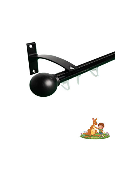 KLEIDECO IBIZA simple curtain rail, Metal, Diameter 19 mm, SIDNEY ends, 340cm...