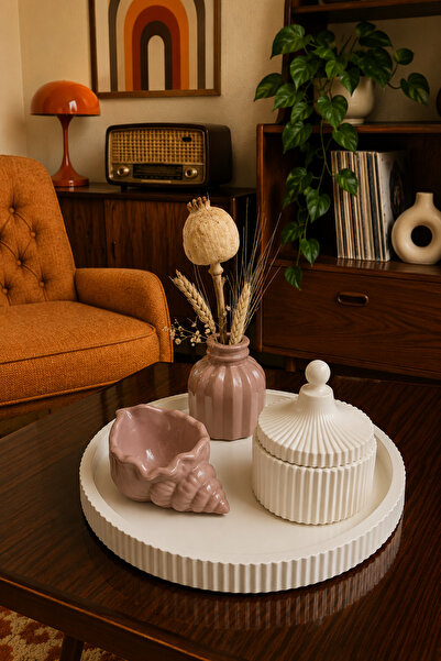 Zigzag Home طقم مزهريات ديكورية على الطراز البوهيمي مكون من 4 قطع، صندوق مزهر...
