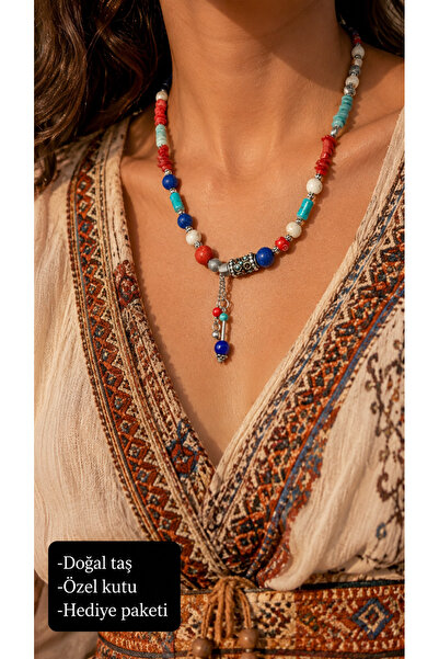 HER ŞEY NOTA www.herseynota.com Marivon Natural Stone Bohemian Necklace – Han...