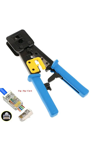 OEM Cleste sertizare RJ45 /RJ11 /RJ12 cu taietor de fire pentru mufe cu Pass ...
