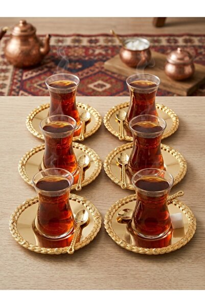 Simply Now Set de 6 farfurii de ceai din răchită Premium Series - 12,5 cm din...