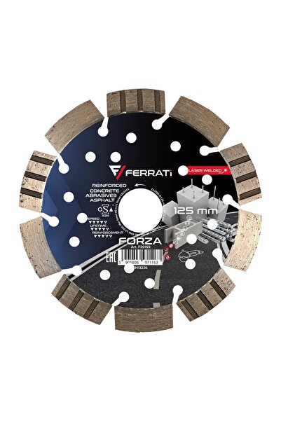 FERRATI Disc diamantat de tăiere 125mm FORZA pentru lemn, beton, asfalt, silicat