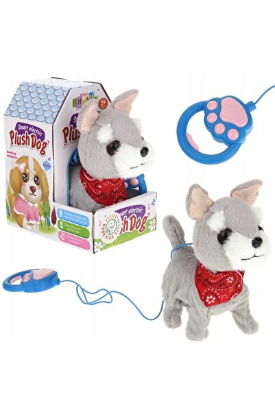 Nobo Kids Câine interactiv pe lesă, jucărie mascotă Schnauzer, merge, merge, ...