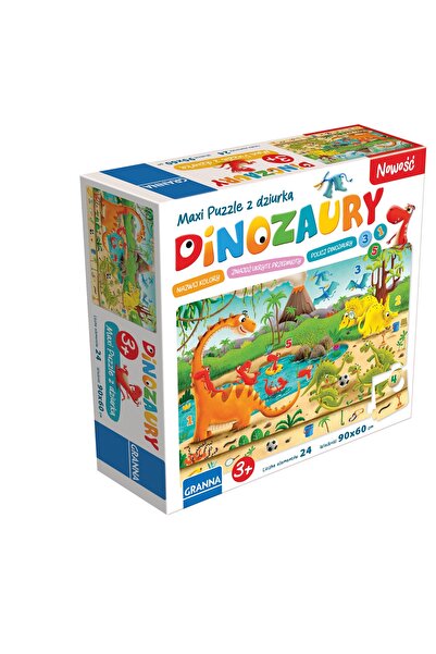 GranNaturals GRA Puzzle maxi cu orificiu Dinozauri 00441 04410